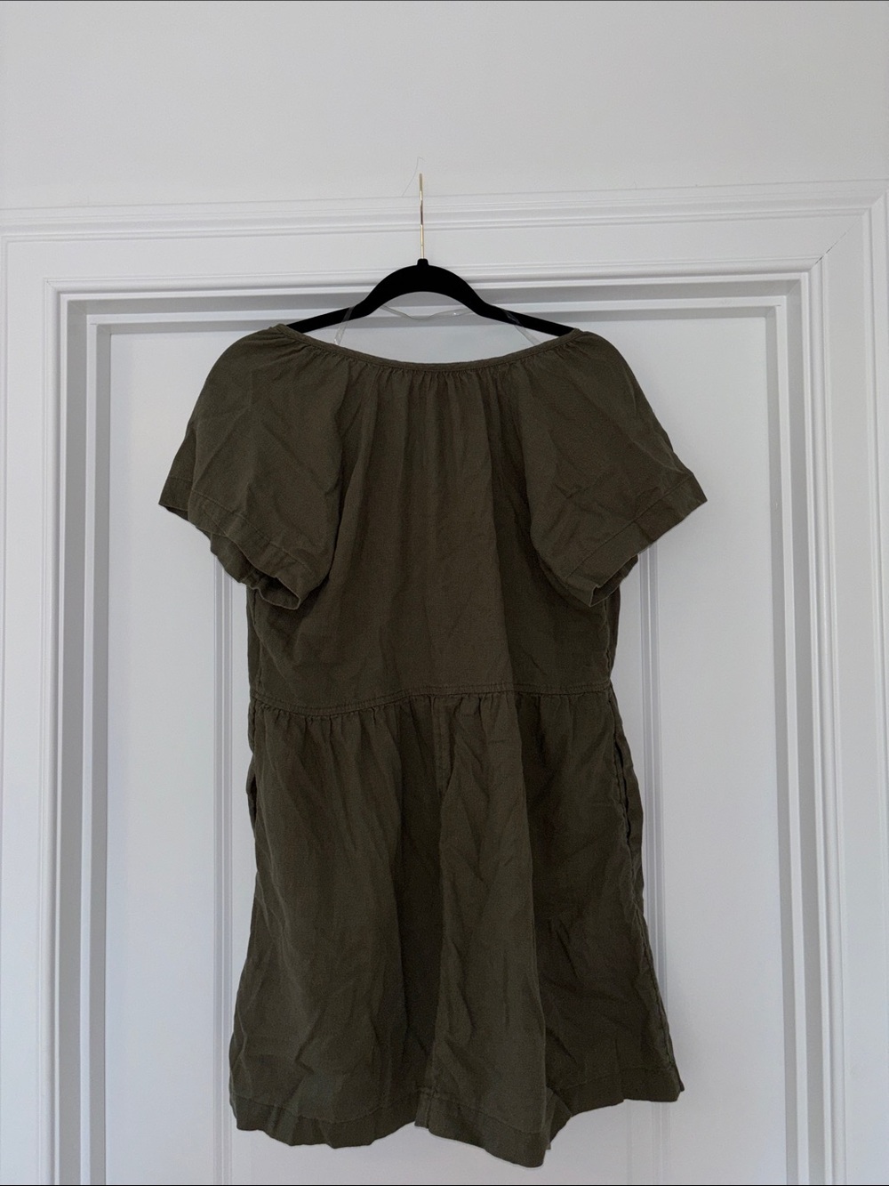 Universal Thread Olive V-Neck Short Sleeve Tunic - Picture 5 of 5